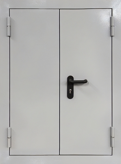 Стальной двустворчатый люк серого цвета