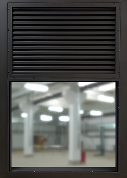 Одностворчатые ставни-жалюзи на окно